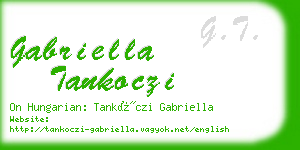 gabriella tankoczi business card